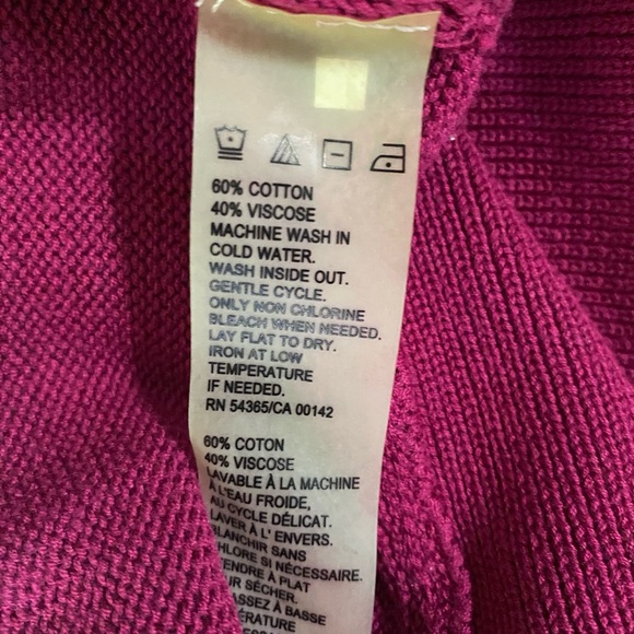 TanJay Raspberry Fuchsia Open Front Cardigan - Picture 5 of 6